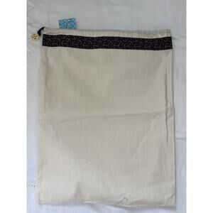 Tory Burch Purse Shoe Duster Drawstring Large LOGO Bag Cinch NEW 17 x 14